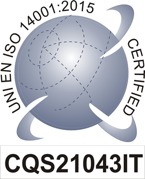 UNI EN ISO 14001:2015 CERTIFIED
